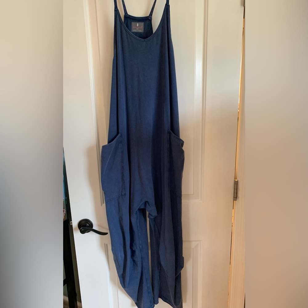 Free People Blue Jumpsuit